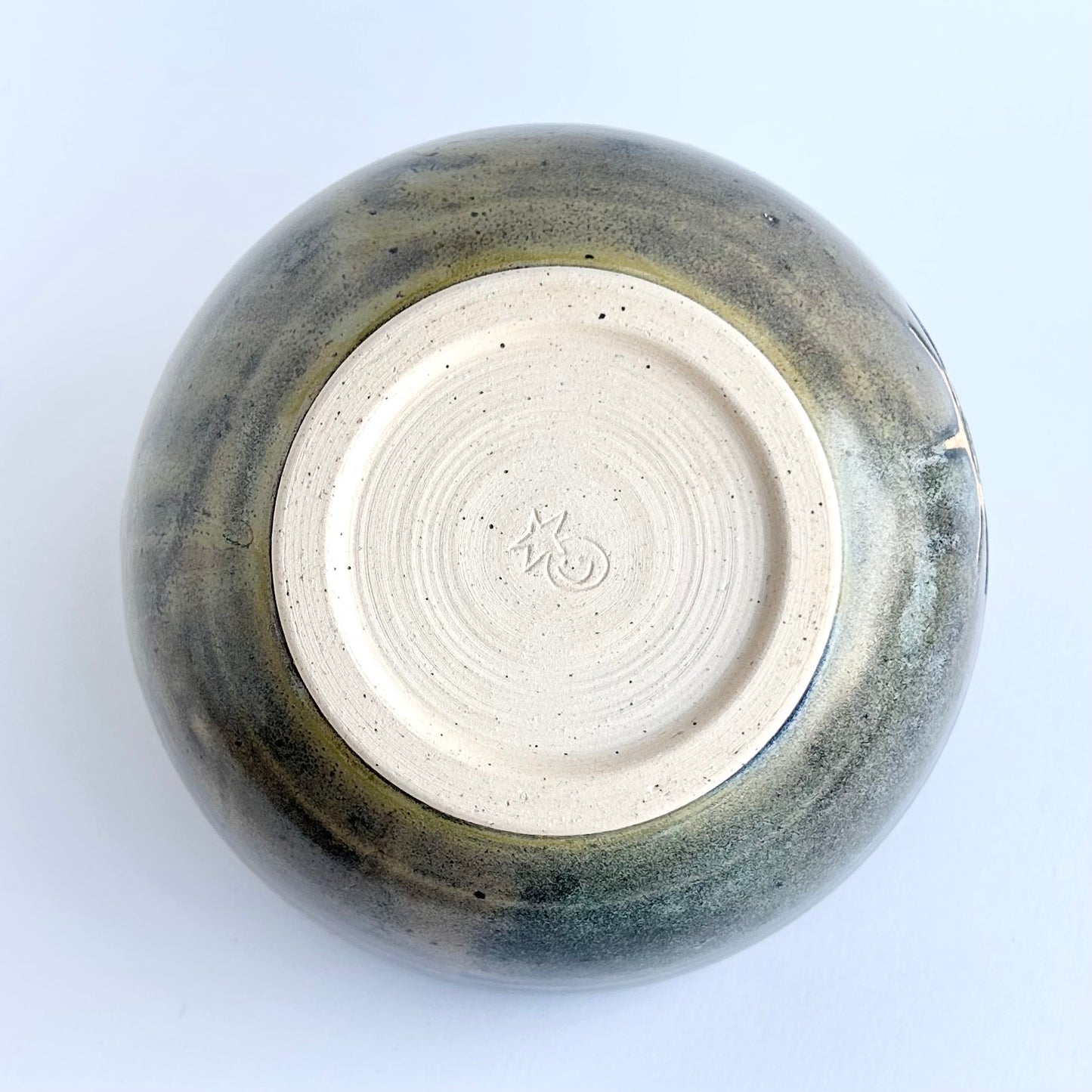 oil slick sun spiral bowl