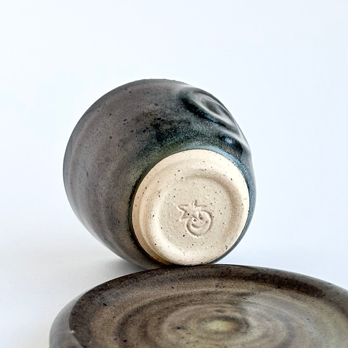 oil slick spiral shot glass