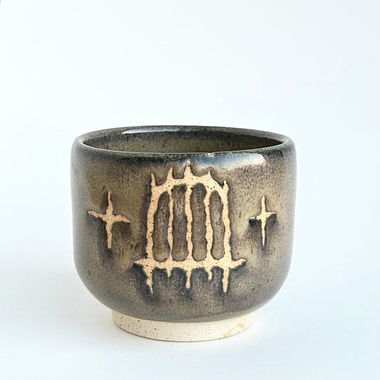 ( second ) black swam star gate planter