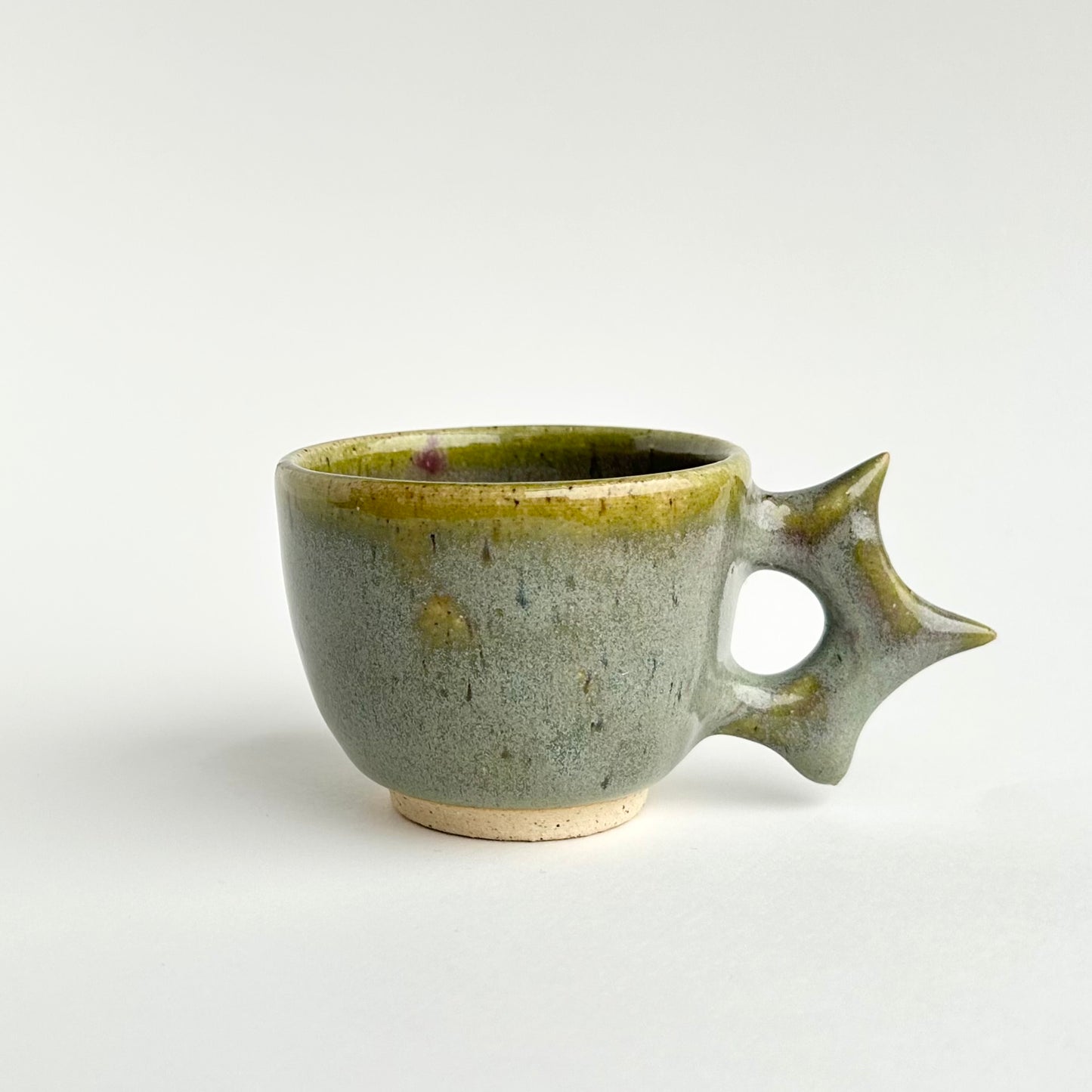 marine spore spike handle espresso cups ( 2 pc. set )