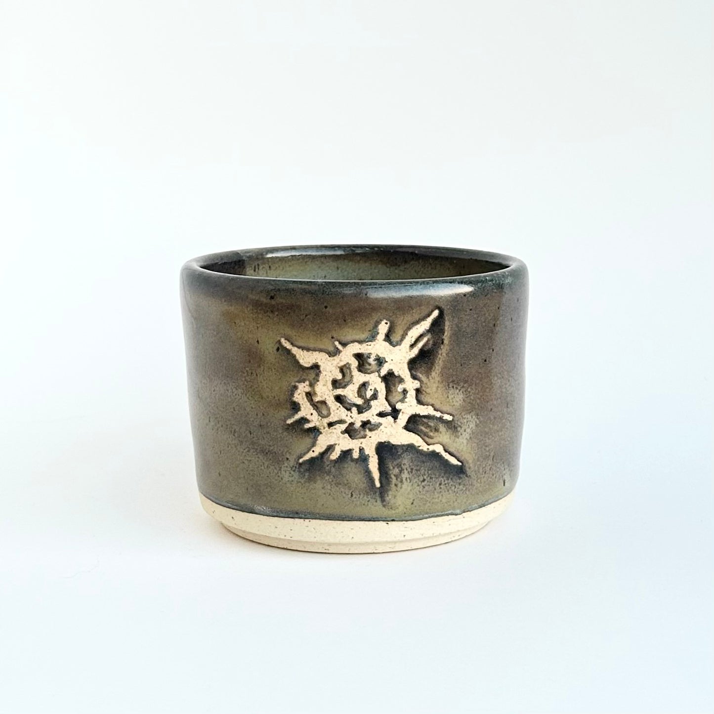 shock spiral stoneware vessel