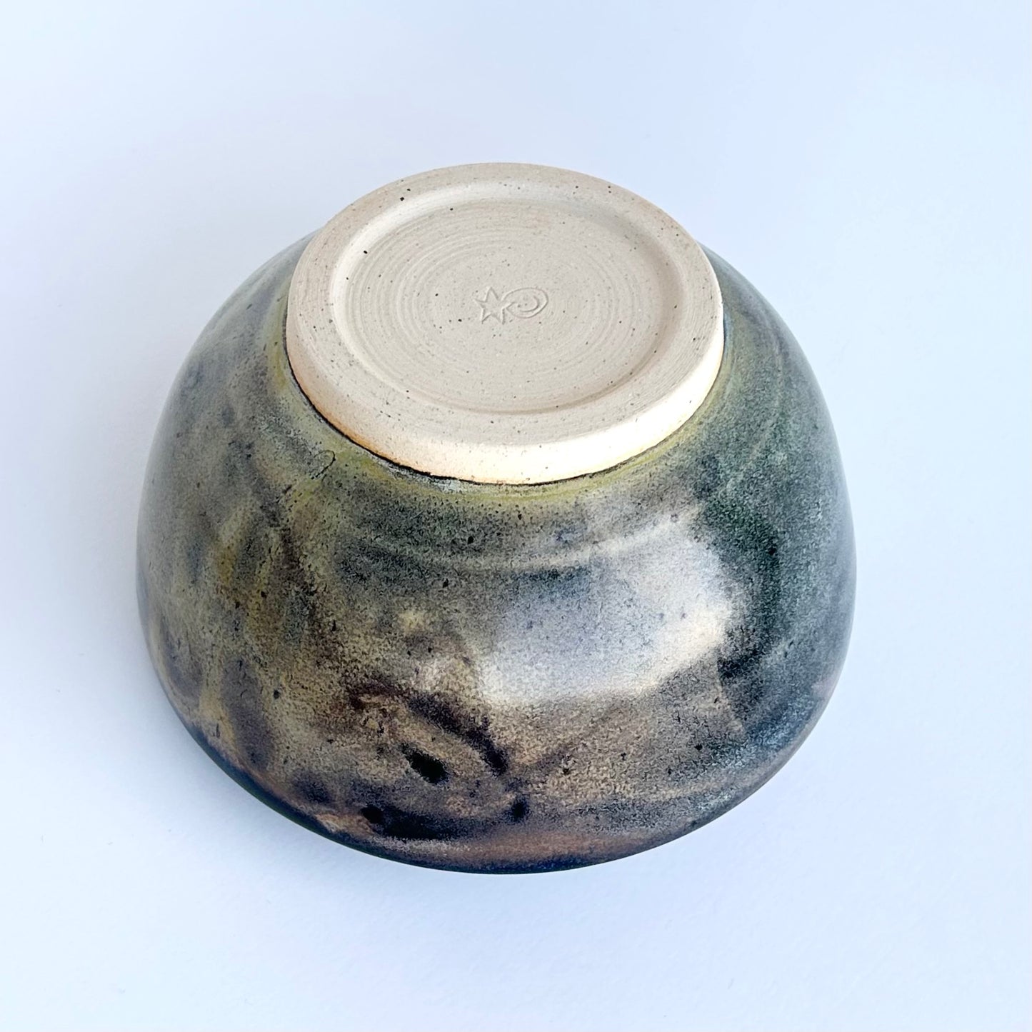 oil slick sun spiral bowl