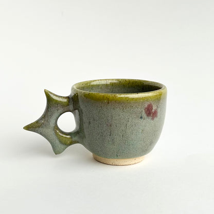 marine spore spike handle espresso cups ( 2 pc. set )