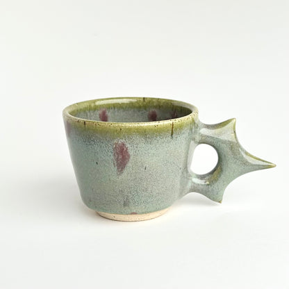 marine spore spike handle espresso cups ( 2 pc. set )