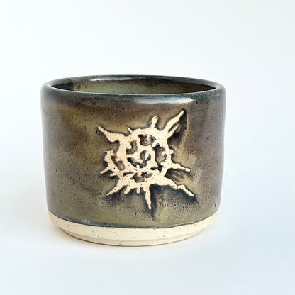 shock spiral stoneware vessel