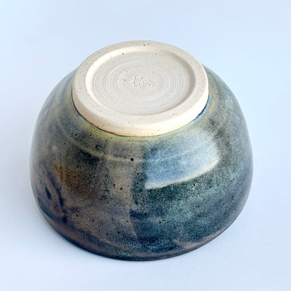 oil slick sun spiral bowl