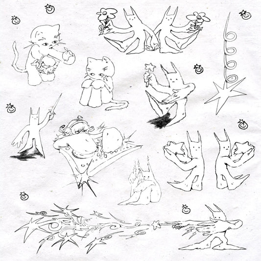 wizards sticker sheet (BLACK)