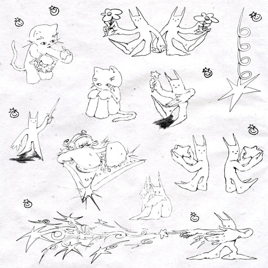 PREORDER - wizards sticker sheet (BLACK)