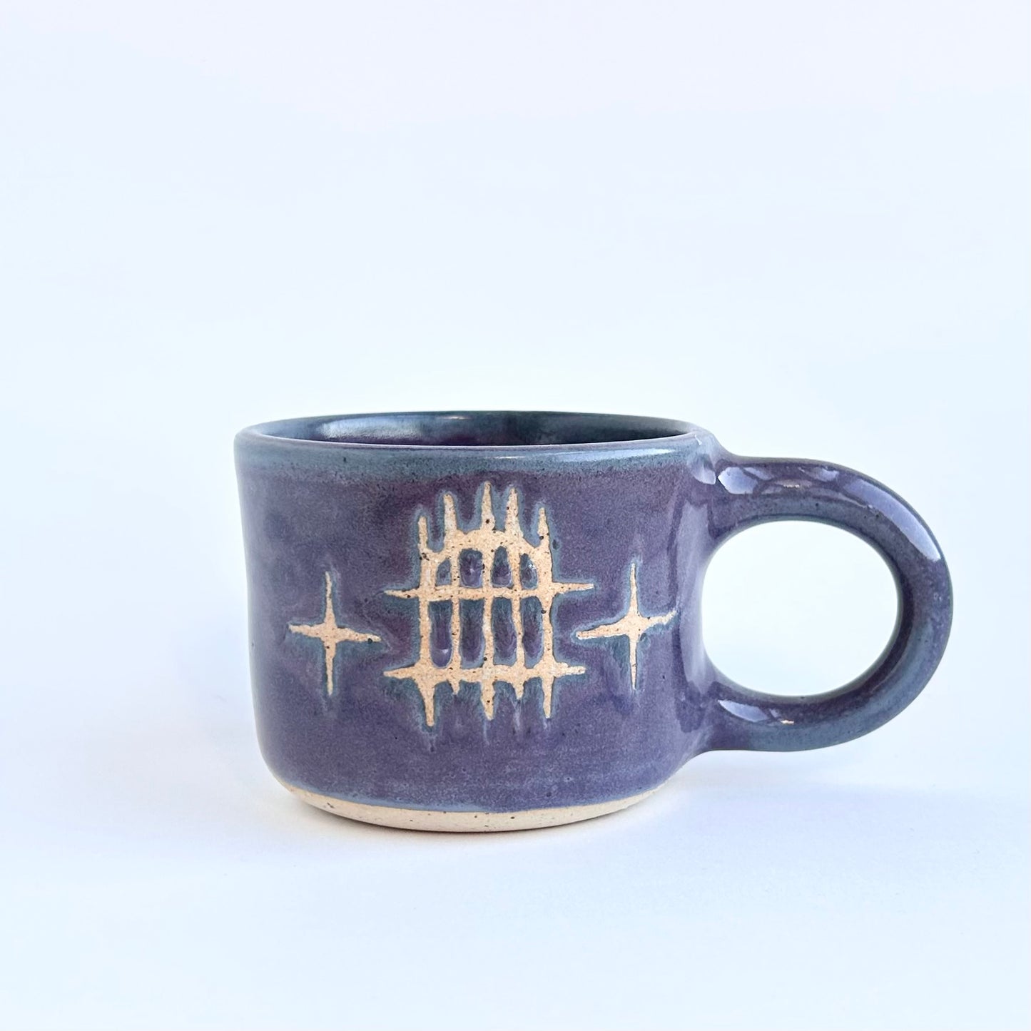 purple frost gate + stars mug