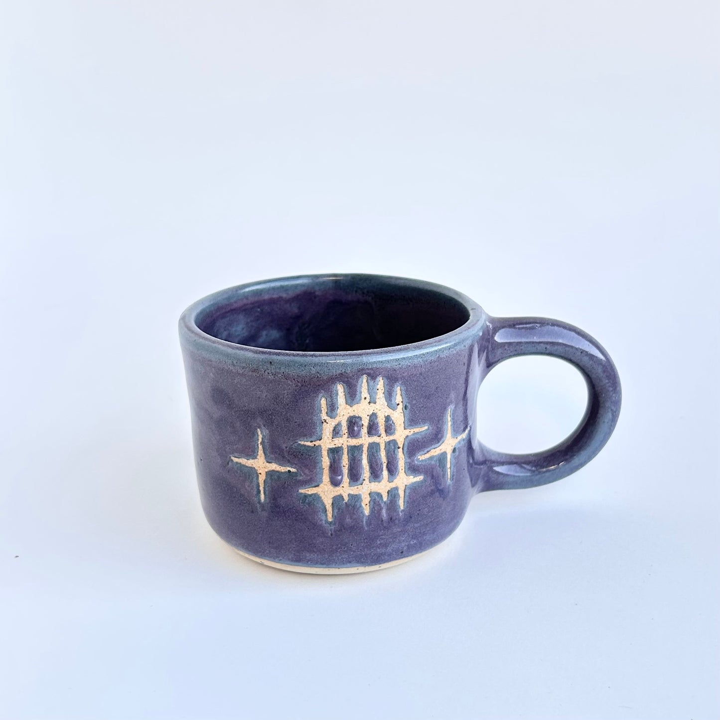 purple frost gate + stars mug