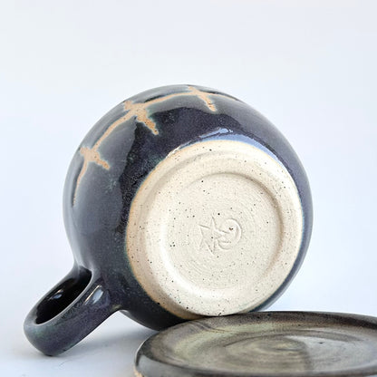 grape pond triple star mug