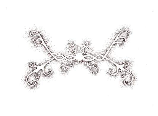 stipple filigree original illustration